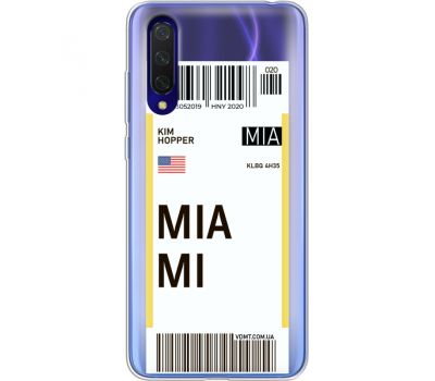 Силіконовий чохол BoxFace Xiaomi Mi 9 Lite Ticket Miami (38312-cc81)