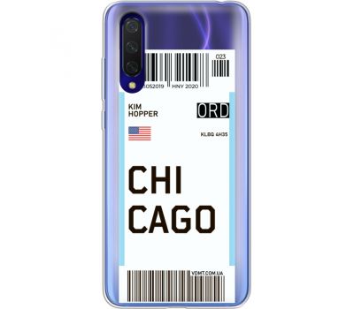 Силіконовий чохол BoxFace Xiaomi Mi 9 Lite Ticket Chicago (38312-cc82)