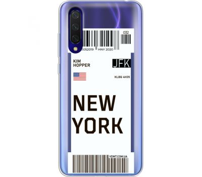 Силіконовий чохол BoxFace Xiaomi Mi 9 Lite Ticket New York (38312-cc84)