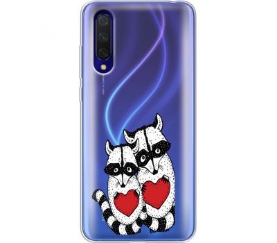 Силіконовий чохол BoxFace Xiaomi Mi 9 Lite Raccoons in love (38312-cc29)