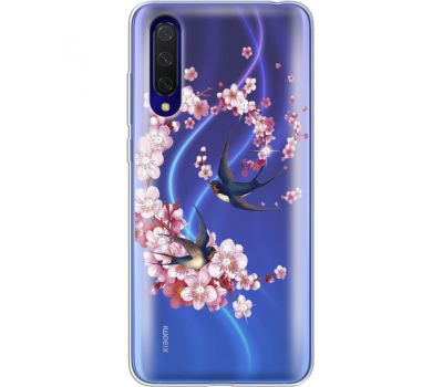 Силіконовий чохол BoxFace Xiaomi Mi 9 Lite Swallows and Bloom (938312-rs4)