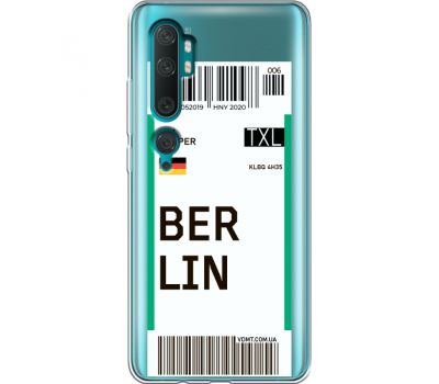 Силіконовий чохол BoxFace Xiaomi Mi Note 10 / Mi Note 10 Pro Ticket Berrlin (38538-cc80)