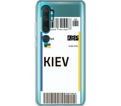 Силіконовий чохол BoxFace Xiaomi Mi Note 10 / Mi Note 10 Pro Ticket Kiev (38538-cc88)