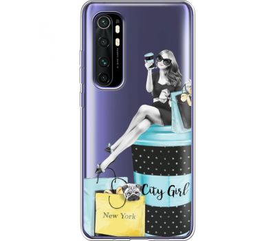 Силіконовий чохол BoxFace Xiaomi Mi Note 10 Lite City Girl (39812-cc56)
