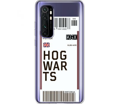 Силіконовий чохол BoxFace Xiaomi Mi Note 10 Lite Ticket Hogwarts (39812-cc91)