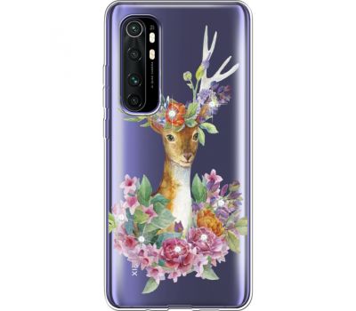 Силіконовий чохол BoxFace Xiaomi Mi Note 10 Lite Deer with flowers (939812-rs5)