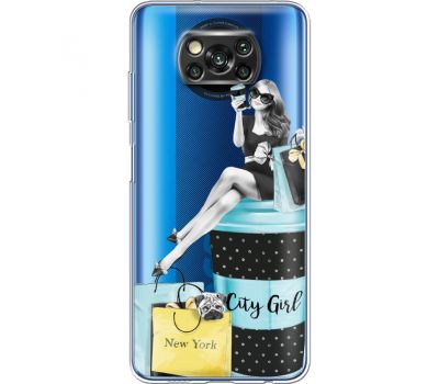 Силіконовий чохол BoxFace Xiaomi Poco X3 City Girl (41290-cc56)