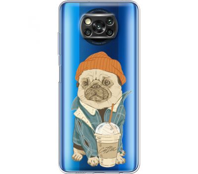 Силіконовий чохол BoxFace Xiaomi Poco X3 Dog Coffeeman (41290-cc70)