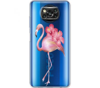 Силіконовий чохол BoxFace Xiaomi Poco X3 Floral Flamingo (41290-cc12)