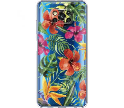 Силіконовий чохол BoxFace Xiaomi Poco X3 Tropical Flowers (41290-cc43)