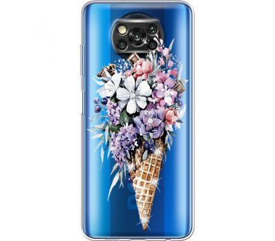 Силіконовий чохол BoxFace Xiaomi Poco X3 Ice Cream Flowers (941290-rs17)