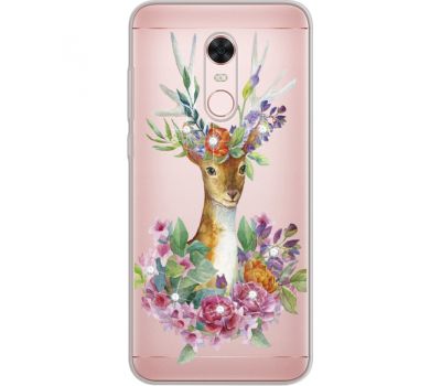 Силіконовий чохол BoxFace Xiaomi Redmi 5 Plus Deer with flowers (934969-rs5)