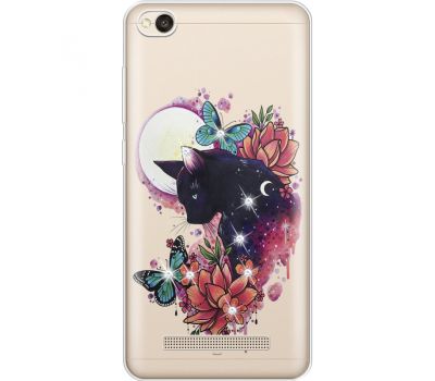 Силіконовий чохол BoxFace Xiaomi Redmi 4A Cat in Flowers (935073-rs10)