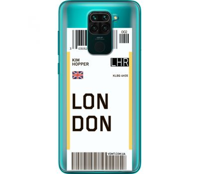 Силіконовий чохол BoxFace Xiaomi Redmi 10X Ticket London (40367-cc83)