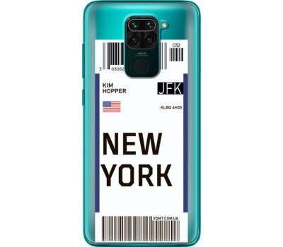 Силіконовий чохол BoxFace Xiaomi Redmi 10X Ticket New York (40367-cc84)