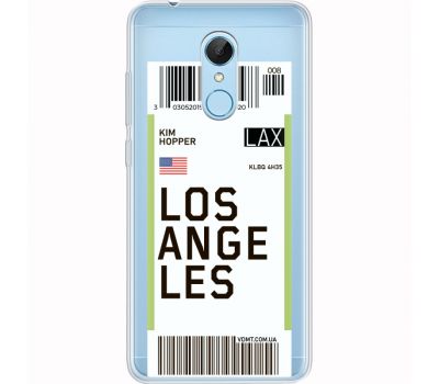 Силіконовий чохол BoxFace Xiaomi Redmi 5 Ticket Los Angeles (35031-cc85)