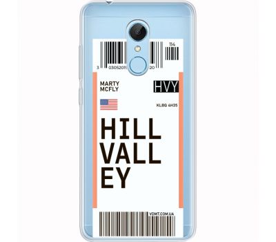 Силіконовий чохол BoxFace Xiaomi Redmi 5 Ticket Hill Valley (35031-cc94)