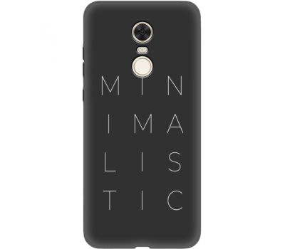 Силіконовий чохол BoxFace Xiaomi Redmi 5 Plus Minimalistic (34772-bk59)