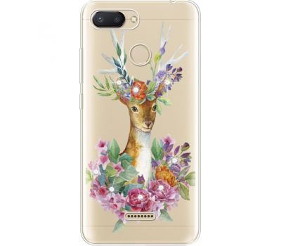 Силіконовий чохол BoxFace Xiaomi Redmi 6 Deer with flowers (935029-rs5)