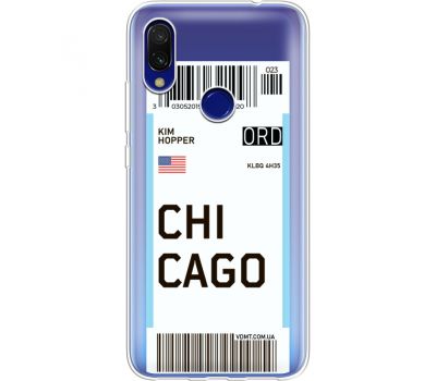Силіконовий чохол BoxFace Xiaomi Redmi 7 Ticket Chicago (36509-cc82)