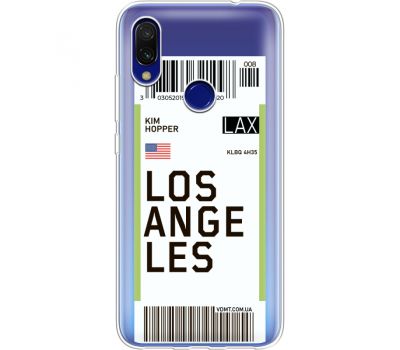 Силіконовий чохол BoxFace Xiaomi Redmi 7 Ticket Los Angeles (36509-cc85)