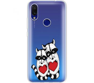 Силіконовий чохол BoxFace Xiaomi Redmi 7 Raccoons in love (36509-cc29)