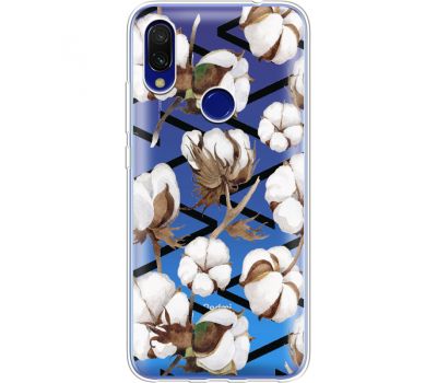 Силіконовий чохол BoxFace Xiaomi Redmi 7 Cotton flowers (36509-cc50)