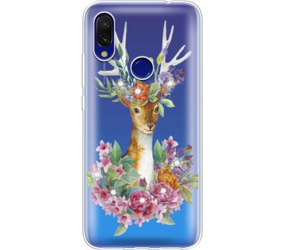 Силіконовий чохол BoxFace Xiaomi Redmi 7 Deer with flowers (936509-rs5)