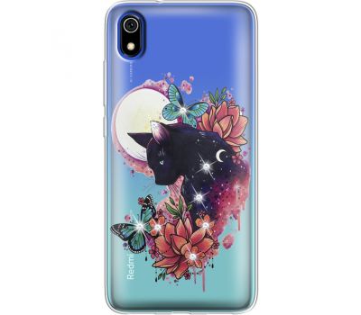 Силіконовий чохол BoxFace Xiaomi Redmi 7A Cat in Flowers (937404-rs10)