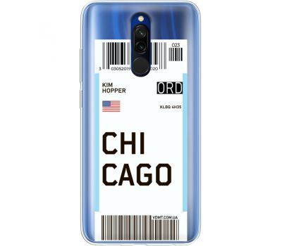 Силіконовий чохол BoxFace Xiaomi Redmi 8 Ticket Chicago (38412-cc82)