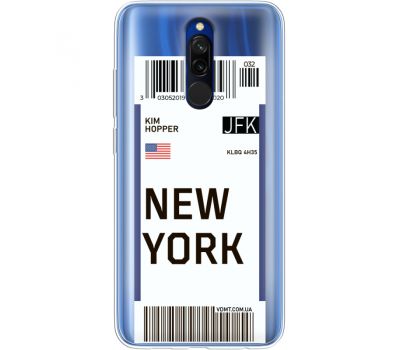Силіконовий чохол BoxFace Xiaomi Redmi 8 Ticket New York (38412-cc84)