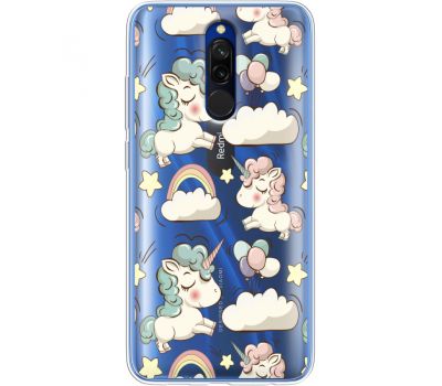 Силіконовий чохол BoxFace Xiaomi Redmi 8 Unicorns (38412-cc2)