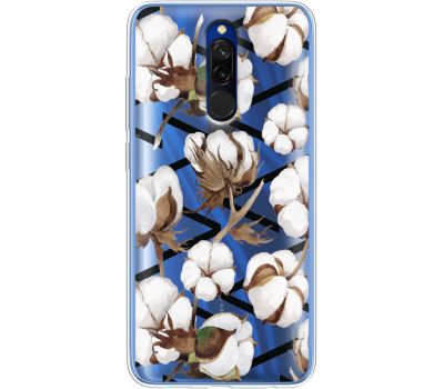Силіконовий чохол BoxFace Xiaomi Redmi 8 Cotton flowers (38412-cc50)