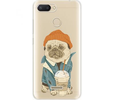 Силіконовий чохол BoxFace Xiaomi Redmi 6 Dog Coffeeman (35029-cc70)