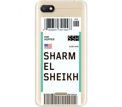 Силіконовий чохол BoxFace Xiaomi Redmi 6A Ticket Sharmel Sheikh (35030-cc90)