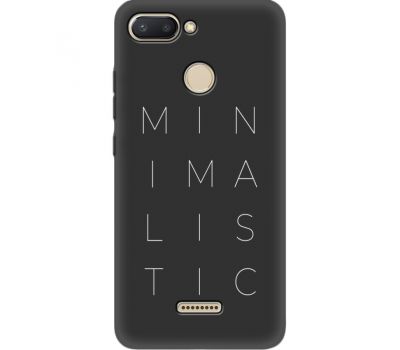 Силіконовий чохол BoxFace Xiaomi Redmi 6 Minimalistic (35124-bk59)