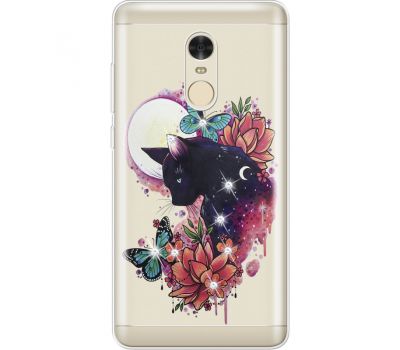 Силіконовий чохол BoxFace Xiaomi Redmi Note 4x Cat in Flowers (935032-rs10)