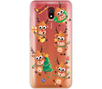 Силіконовий чохол BoxFace Xiaomi Redmi 8A с 3D-глазками Reindeer (38342-cc74)