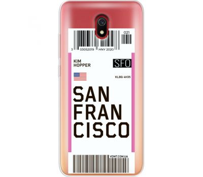 Силіконовий чохол BoxFace Xiaomi Redmi 8A Ticket  San Francisco (38342-cc79)