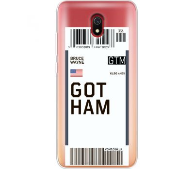 Силіконовий чохол BoxFace Xiaomi Redmi 8A Ticket Gotham (38342-cc92)