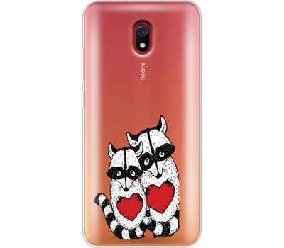 Силіконовий чохол BoxFace Xiaomi Redmi 8A Raccoons in love (38342-cc29)