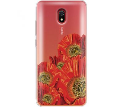 Силіконовий чохол BoxFace Xiaomi Redmi 8A Red Poppies (38342-cc44)