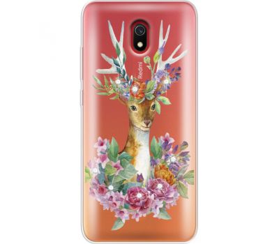 Силіконовий чохол BoxFace Xiaomi Redmi 8A Deer with flowers (938342-rs5)