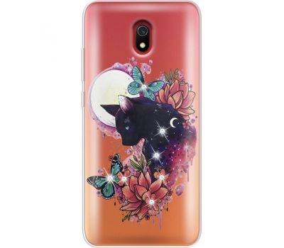 Силіконовий чохол BoxFace Xiaomi Redmi 8A Cat in Flowers (938342-rs10)