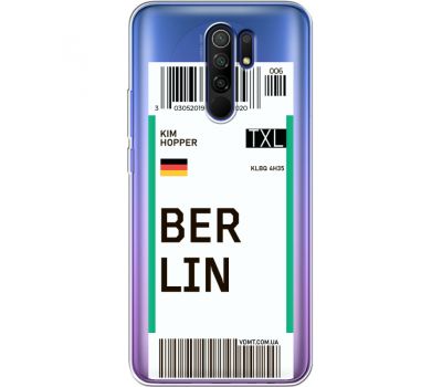 Силіконовий чохол BoxFace Xiaomi Redmi 9 Ticket Berrlin (40234-cc80)