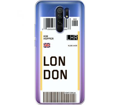 Силіконовий чохол BoxFace Xiaomi Redmi 9 Ticket London (40234-cc83)