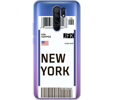 Силіконовий чохол BoxFace Xiaomi Redmi 9 Ticket New York (40234-cc84)