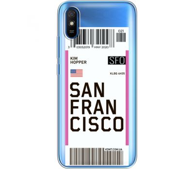 Силіконовий чохол BoxFace Xiaomi Redmi 9A Ticket  San Francisco (40305-cc79)