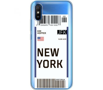 Силіконовий чохол BoxFace Xiaomi Redmi 9A Ticket New York (40305-cc84)