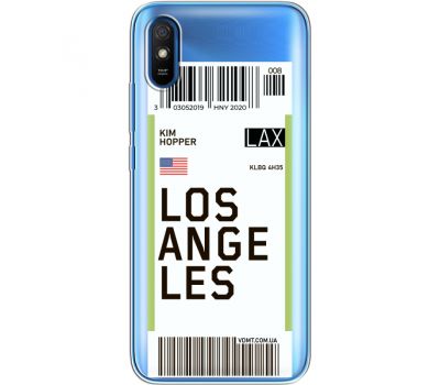 Силіконовий чохол BoxFace Xiaomi Redmi 9A Ticket Los Angeles (40305-cc85)